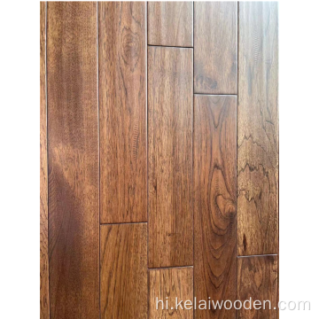 हिकॉरी दृढ़ लकड़ी का फर्श / ठोस लकड़ी का फर्श